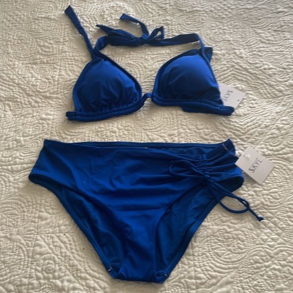 NEW SKYE SWIMWEAR SAPPHIRE BLUE BIKINI 2 PIECE SET BUNDLE - Picture 2 of 16